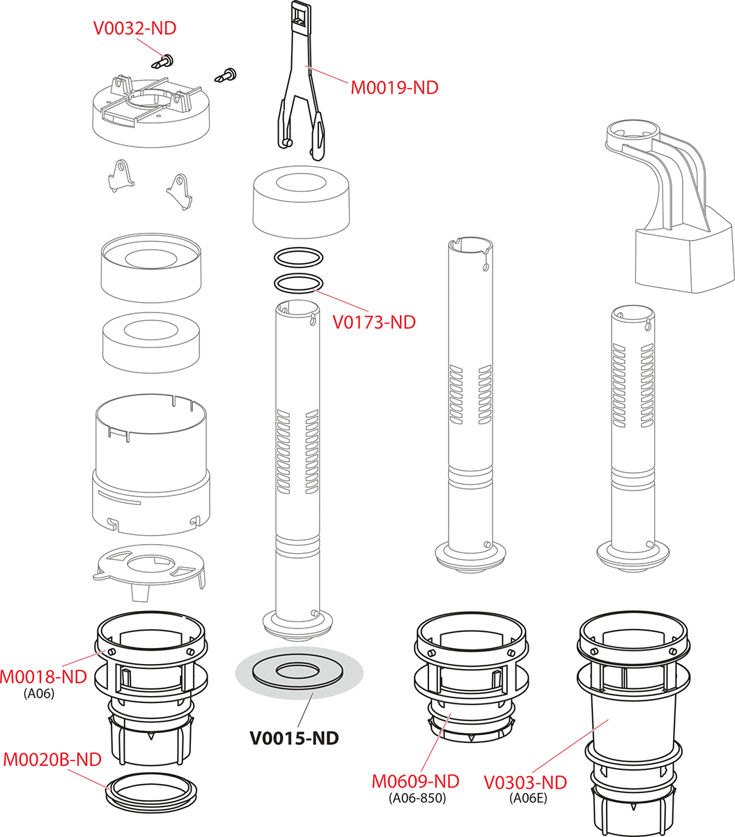 Alca A06-A06E öblítő szelep