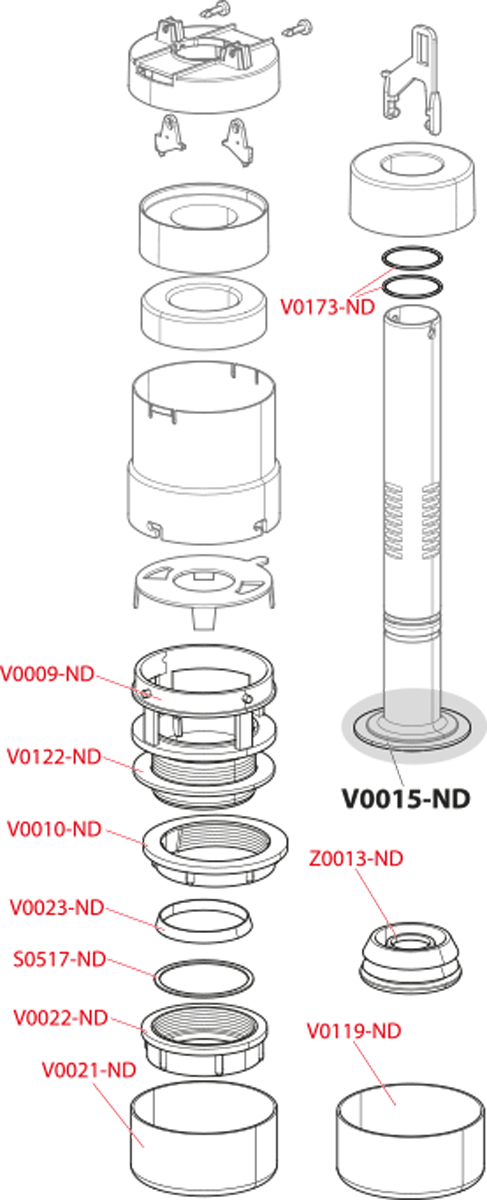 Alca Öblítőszelep alacsonyan elhelyezett A93, A930 tartályhoz