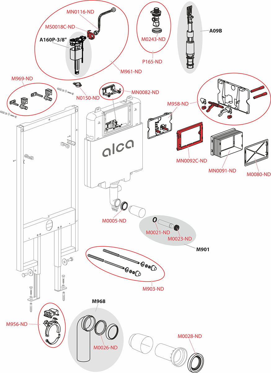 AM1101  Falsík alatti szerelési rendszer száraz szereléshez (gipszkarton) SLIM