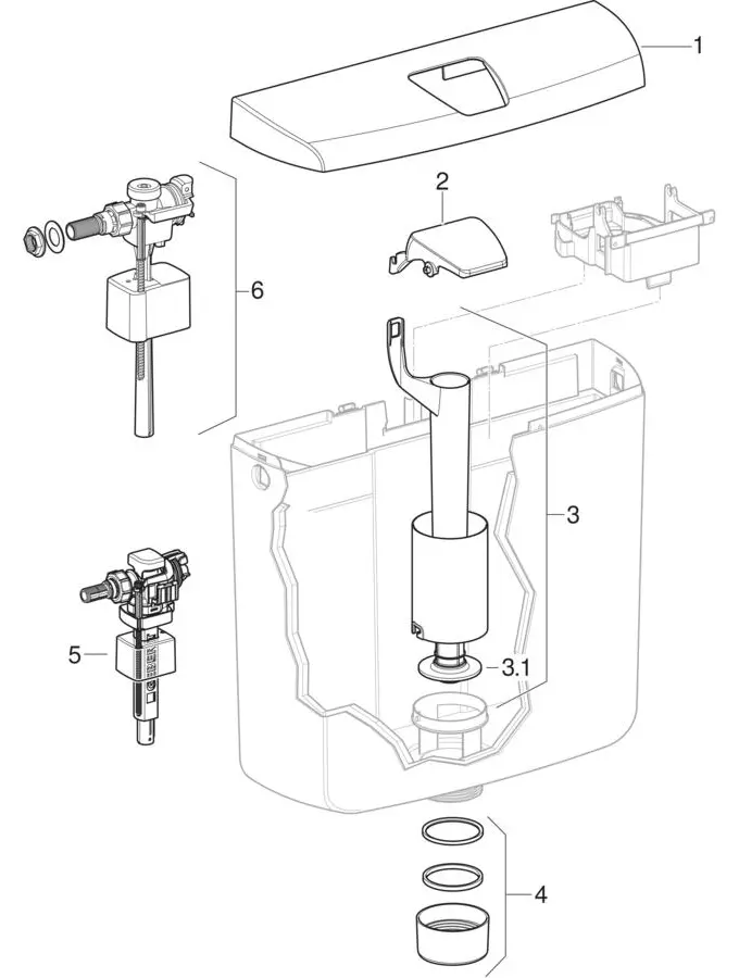 Geberit AP110 Rio 136.610.11.1 WC