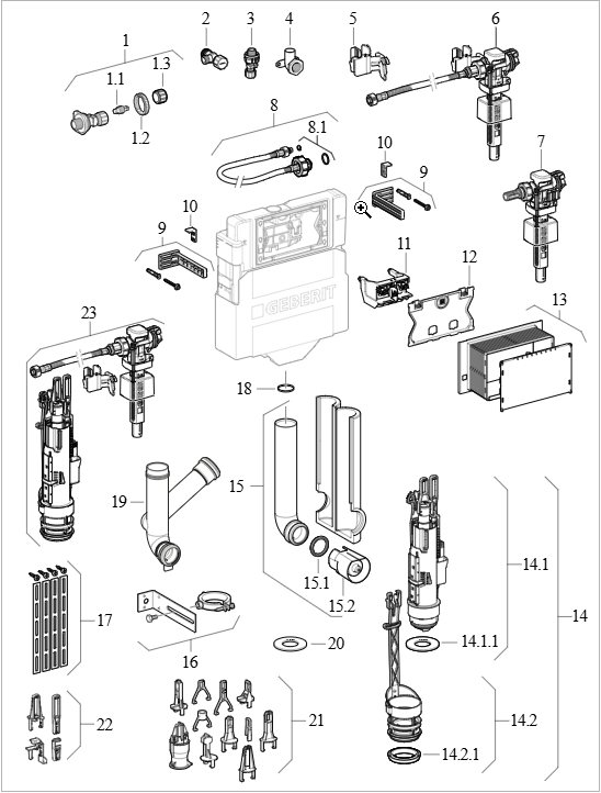 Sigma 12 cm-es (UP320) falsík alatti öblítőtartályok 2008 -